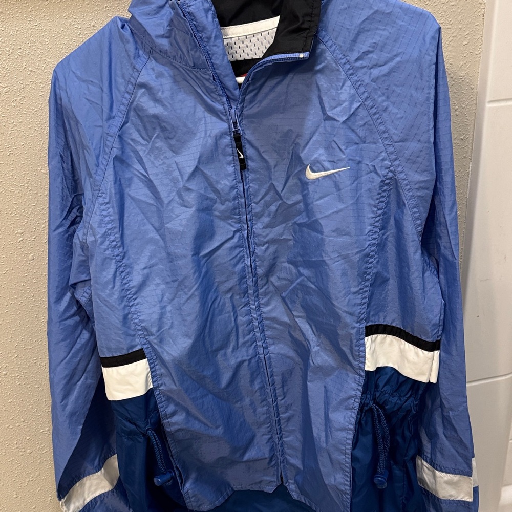 Nike Women's Blue and White Ski Jacket